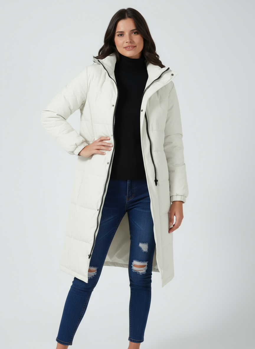 Lange Winterjas - Dames - Capuchon - Lange Damesjas - Nova