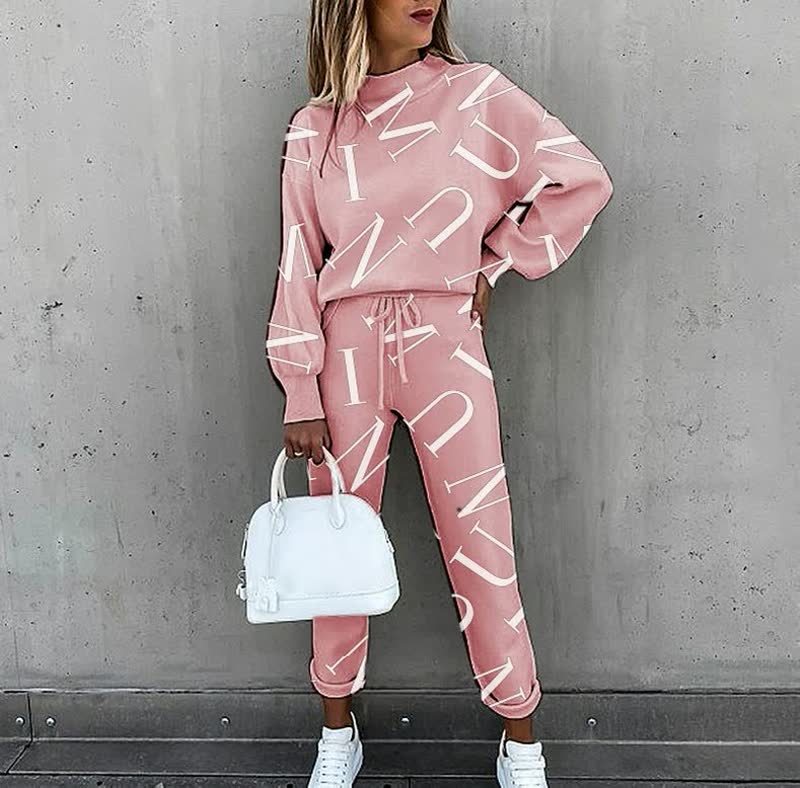 Trendy letter print jurk voor een statement look – Lexa Script