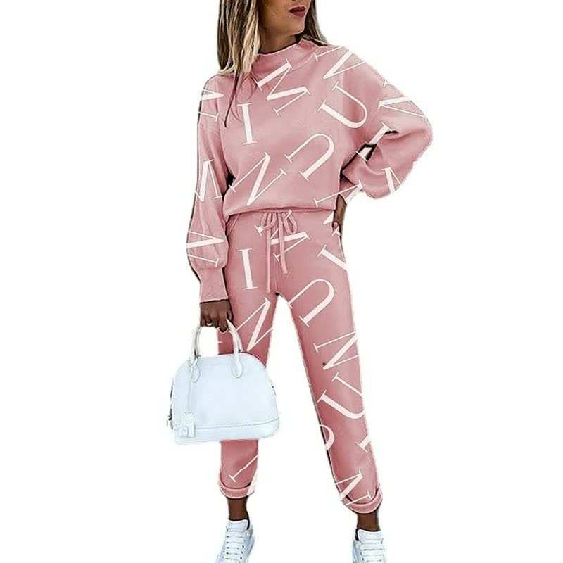 Trendy letter print jurk voor een statement look – Lexa Script