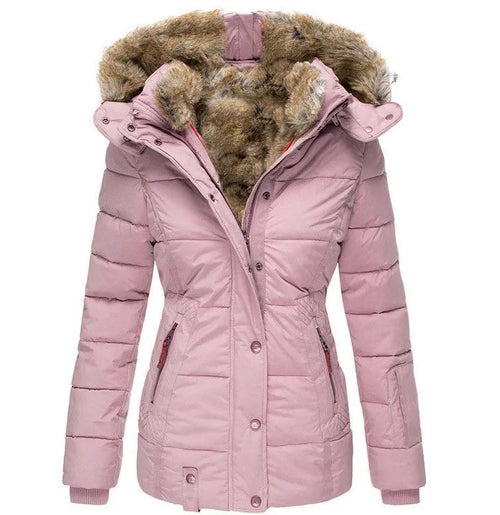 Gewatteerde Jas - Dames - Fleece Capuchon - Warmjas - Noor