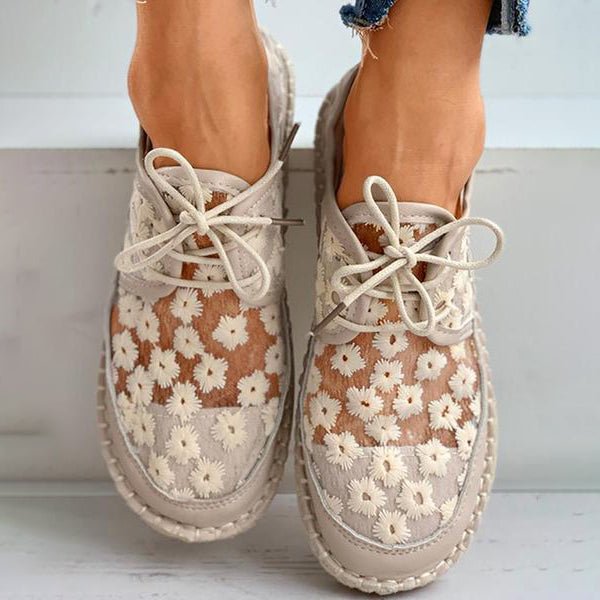 Orthopedische sneakers voor dames met bloemendessin – FlorenaStep