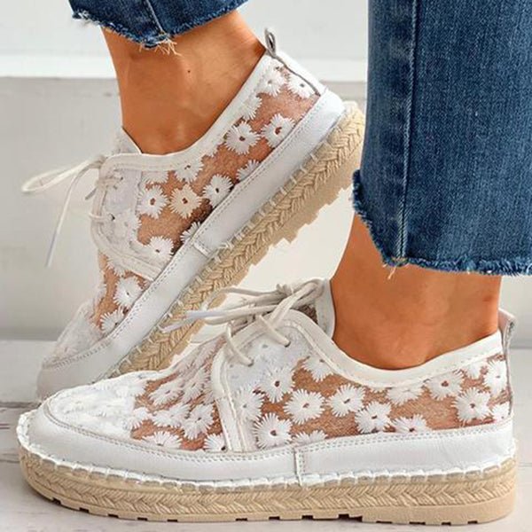 Orthopedische sneakers voor dames met bloemendessin – FlorenaStep