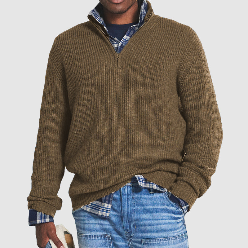 ZANDER – Quarter zip trui met relaxed fit voor een comfortabele en stijlvolle look