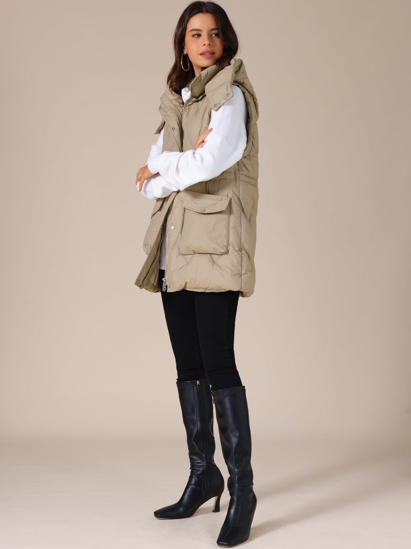 Bodywarmer - Dames - Lang Capuchon - Winter - Lira