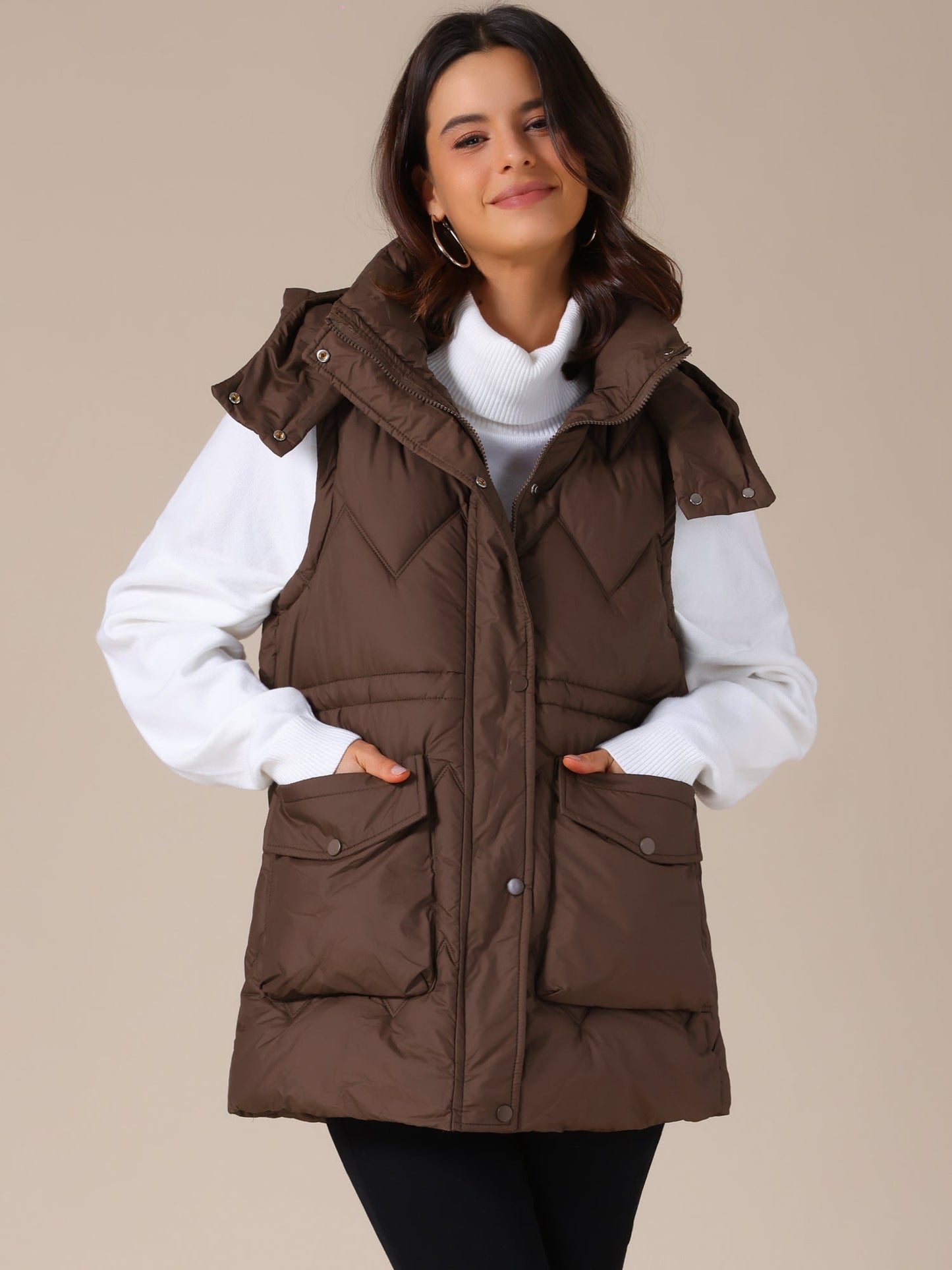Bodywarmer - Dames - Lang Capuchon - Winter - Lira