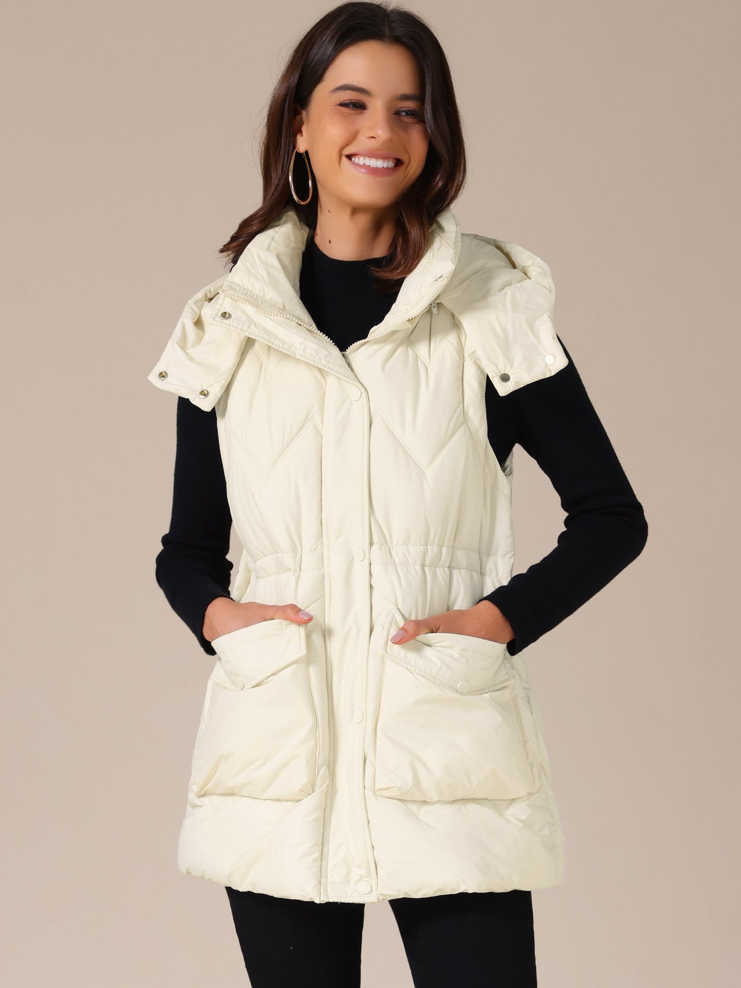 Bodywarmer - Dames - Lang Capuchon - Winter - Lira