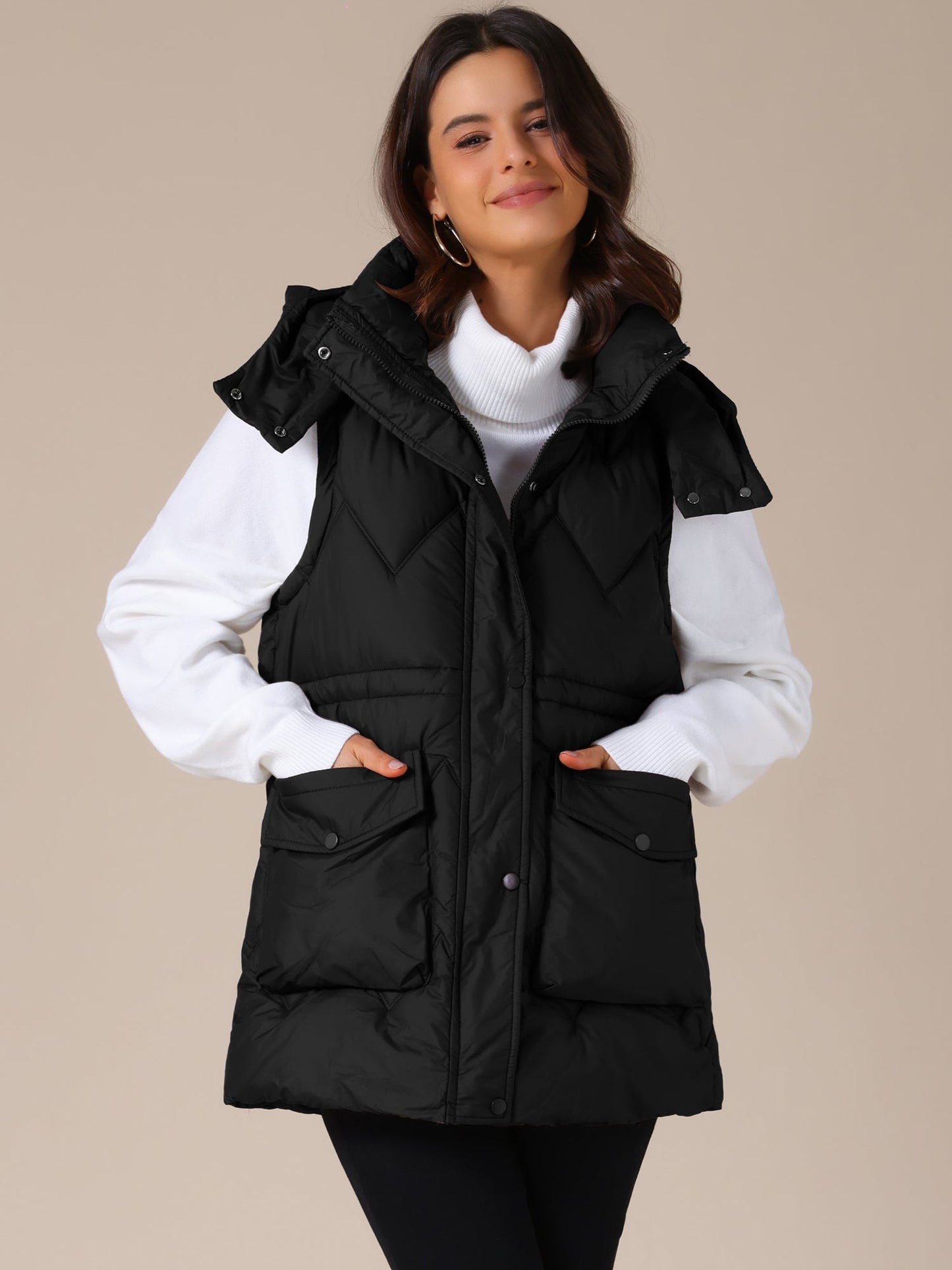 Bodywarmer - Dames - Lang Capuchon - Winter - Lira