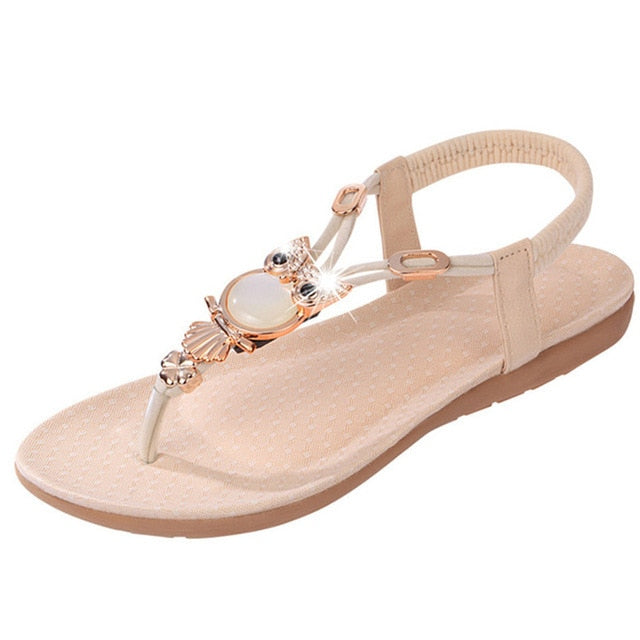 Comfortabele dames sandalen met elastische band en speels detail – LUNAYA OWL