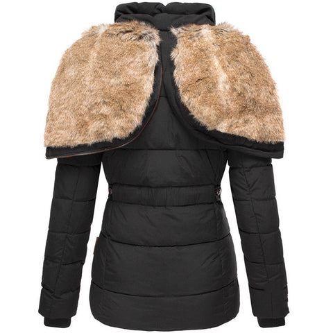 Gewatteerde Jas - Dames - Fleece Capuchon - Warmjas - Noor