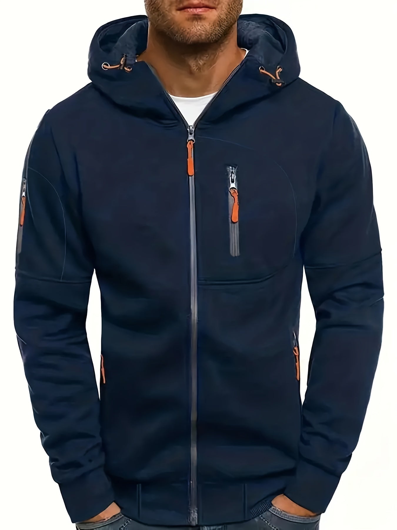 JASPER – Zip-up hoodie met verstelbare capuchon en ritszakken voor ultiem comfort en stijl
