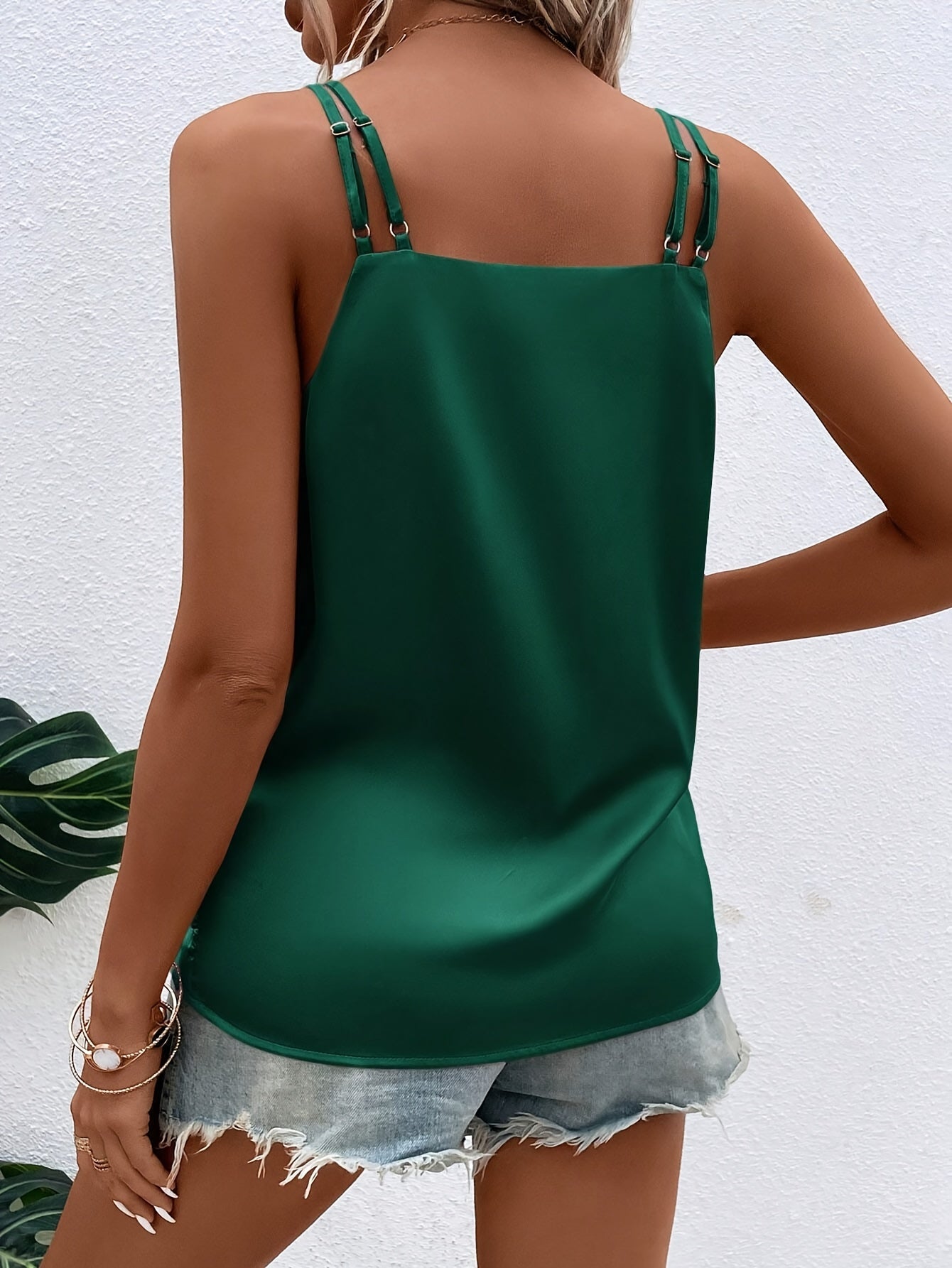 Dames - Satijnen Wikkel Top - Licht en Glad - Elegante Blouse - Tijdloze Stijl