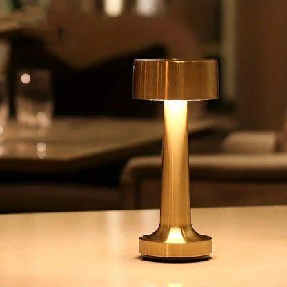 Retro tafellamp met glazen bol en warm LED-licht – GlowMuse RetroLight
