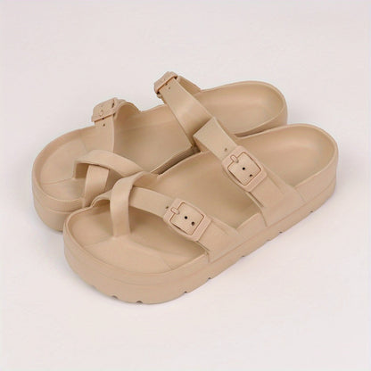 Dames - Retro Cloudsandalen - Verstelbare Gesp - Voetsteun - Zomer Comfort Sandalen