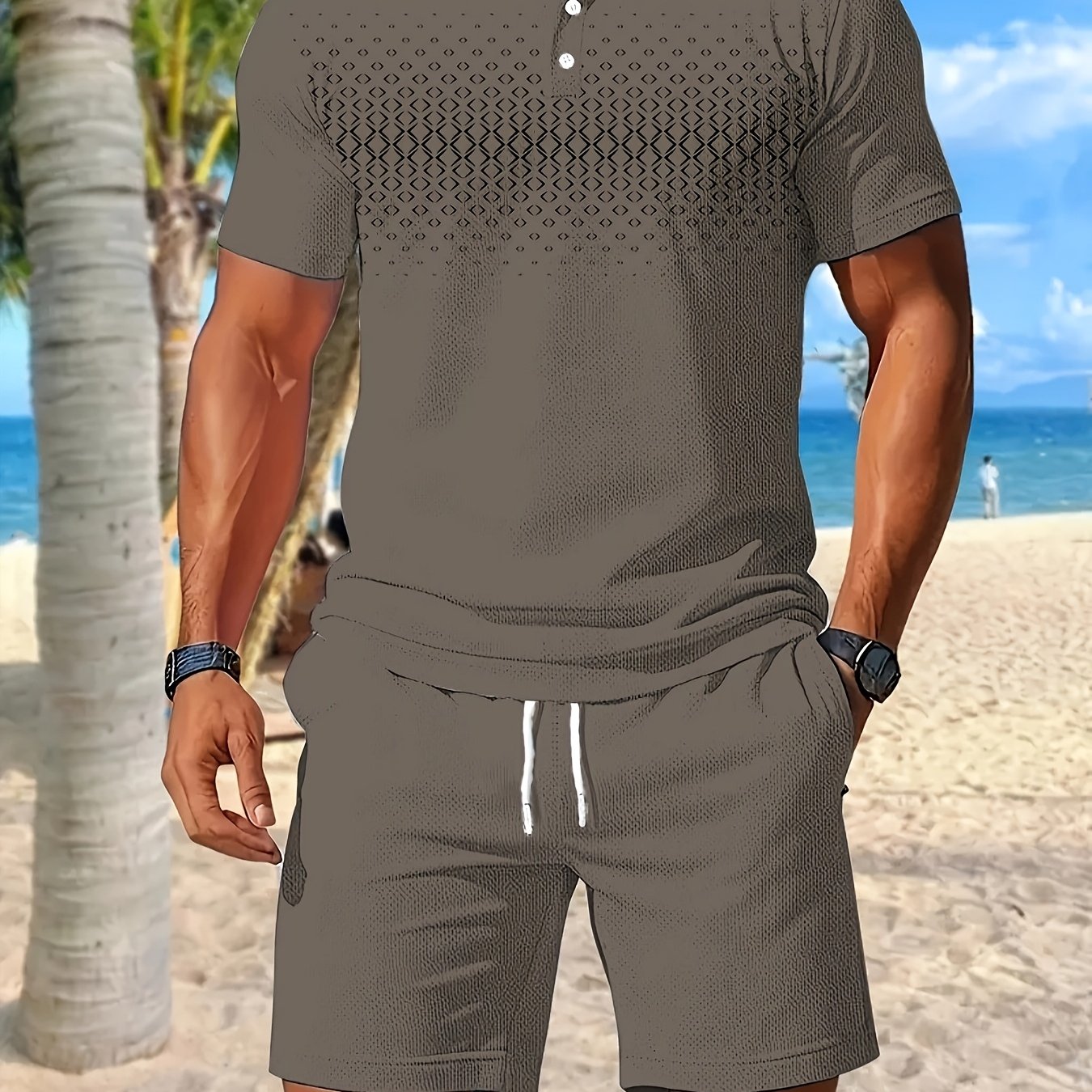 Heren - 2-delige Zomersportset - Sneldrogende Meshstof - Actieve Kleding - ZOMERSET COMFORT
