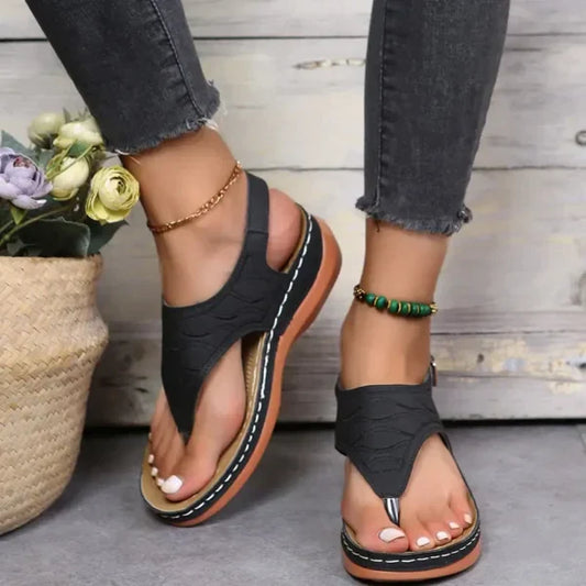 Leren Sandalen - Vrouwen - Mode Ontwerp - Zomer Schoeisel - MARTINE