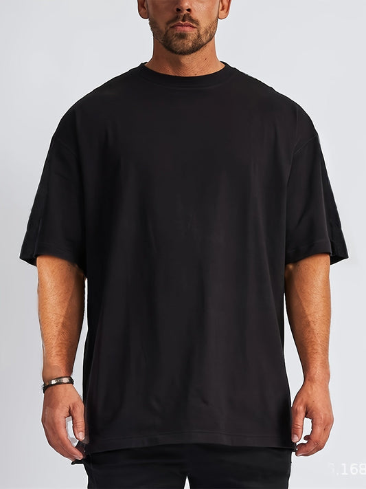 Oversized Heren T-Shirt met Verlaagde Schoudernaden voor een Relaxte Look – MALCOLM CLASSIC