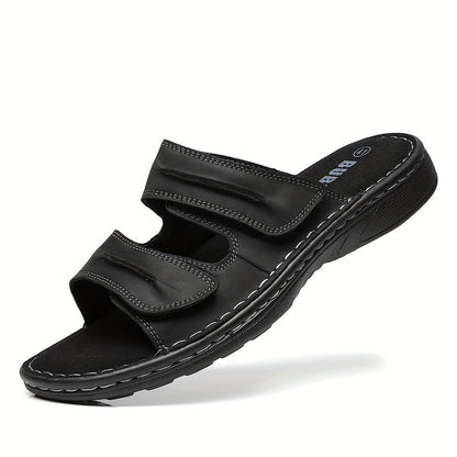 Heren - Slip-On Sandalen - Imitatieleer - Ademend Comfort - Zomerse Draagervaring