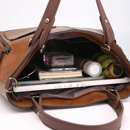 Schoudertas - Vrouwen - Leren - Vintage Leder Schoudertas - Nova