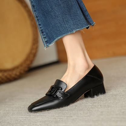 Dames - Leren Loafers - Elegant Design - Orthopedisch Comfort - Stijlvolle Dameschoen