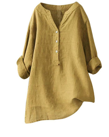 Vrouwen - Blouse met Lange Mouwen - Ademend Materiaal - Stijlvolle Mode - GABI EDGE