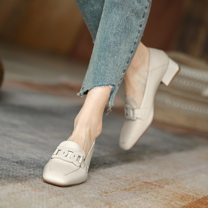 Dames - Leren Loafers - Elegant Design - Orthopedisch Comfort - Stijlvolle Dameschoen