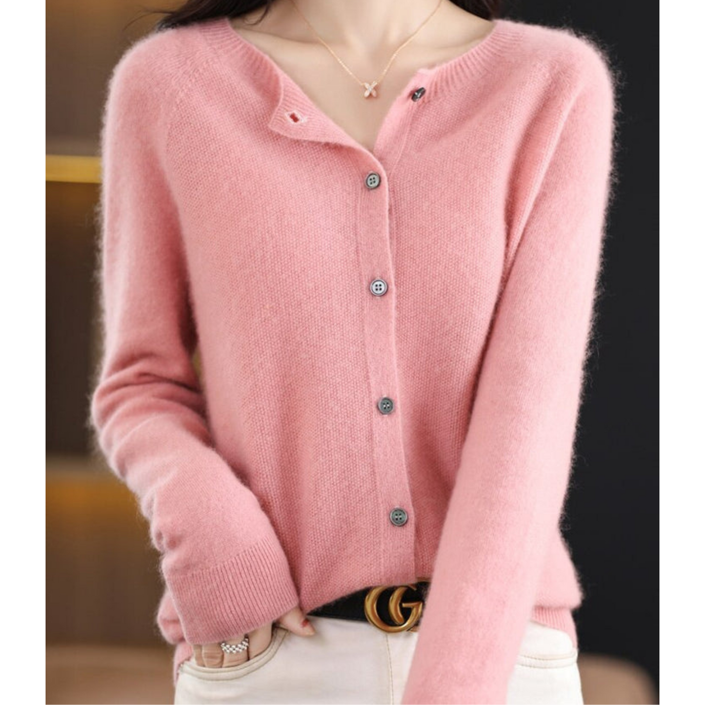 Vest - Dames - Merino Kasjmier - Kasjmier Cardigan - Luxe
