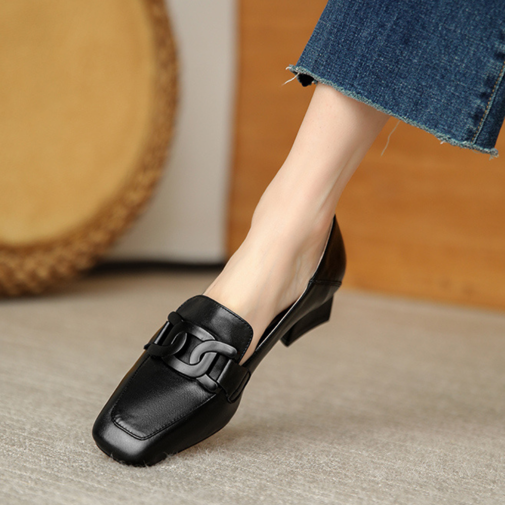 Dames - Leren Loafers - Elegant Design - Orthopedisch Comfort - Stijlvolle Dameschoen