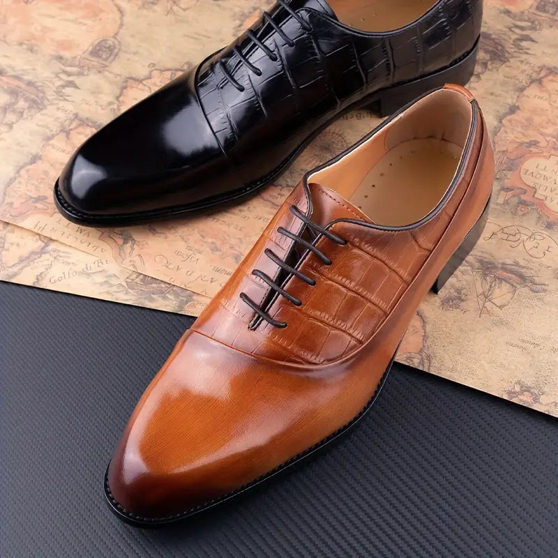 Veterschoenen - Heren - Leer & Comfort - Zakelijk - Elegant