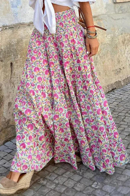 Zwijgende Maxi Rok met Hoge Taille voor Dames - MALIN MOVEMENT