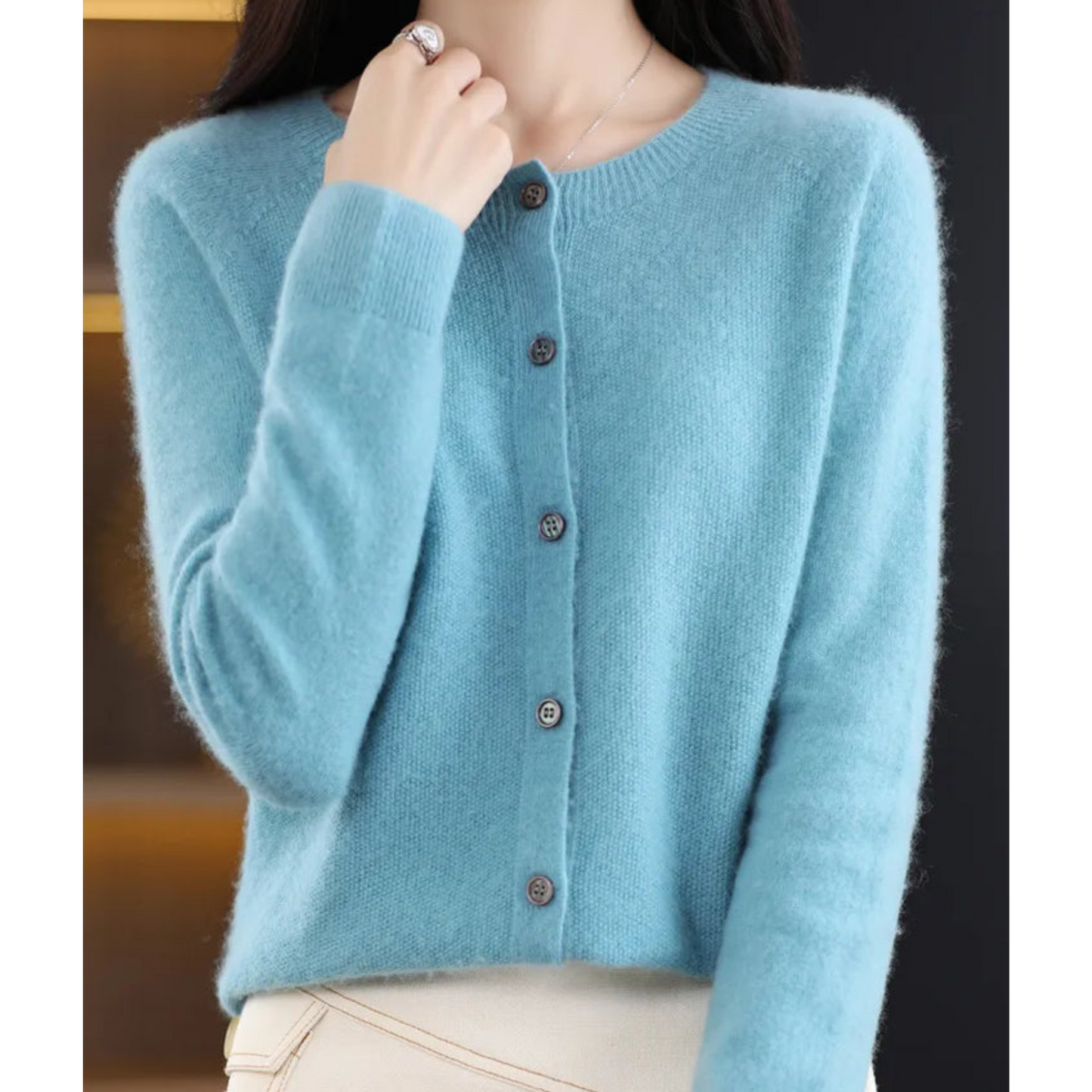 Vest - Dames - Merino Kasjmier - Kasjmier Cardigan - Luxe