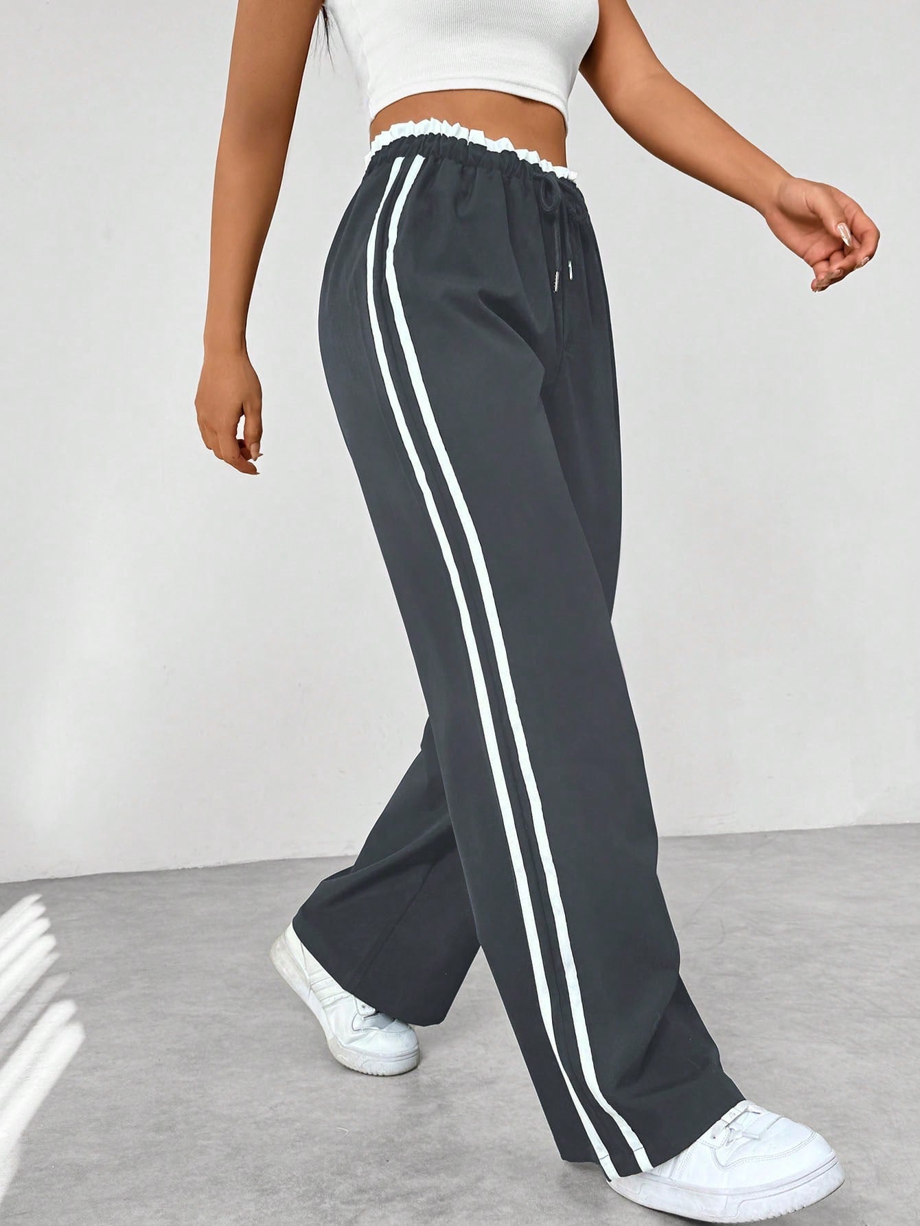 Dames - Sportbroek - Loose-Fit Met Rechte Pijp - Comfortabele Pasvorm - STADSE FLOW