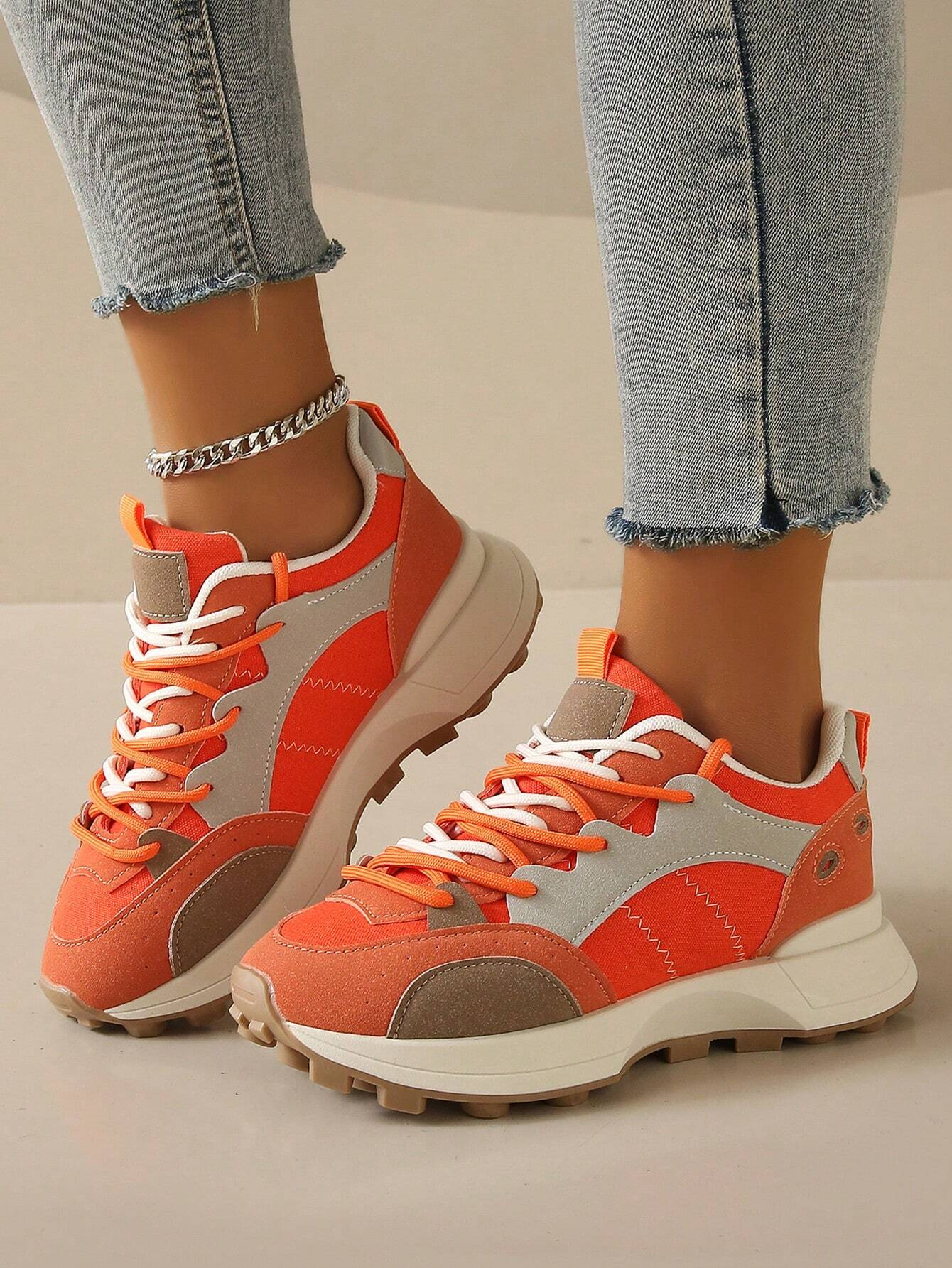 Sneaker - Vrouwen - Kleurblok - Damessneaker - Casual Sneaker