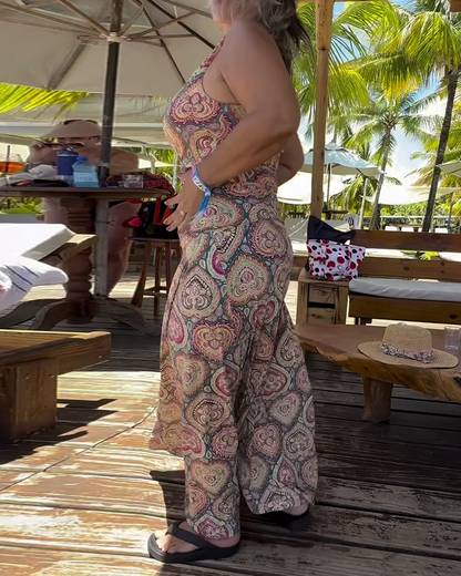 Badpak - Vrouwen - Spandex Polyester - Vakantieprint - Hartvorm Design
