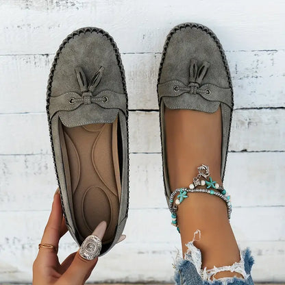 Vrouwen - Vintage Loafers - Comfortabele Slip-On Schoenen - Tijdloze Stijl - VINTAGE CHARME