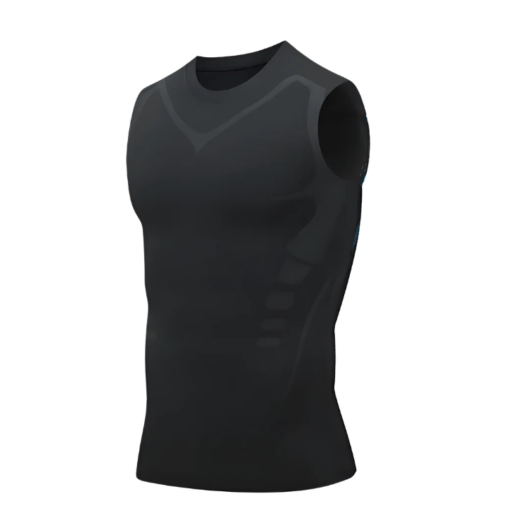 Heren - Compressie Afslankvest - Ademend Materiaal - Fitness Ondersteuning - CORE SHAPE