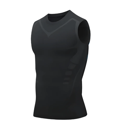 Heren - Compressie Afslankvest - Ademend Materiaal - Fitness Ondersteuning - CORE SHAPE
