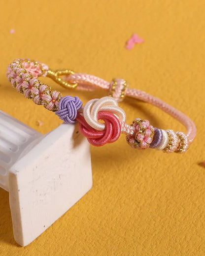 HANAMI – Armband met Knoop van Perzikbloesem
