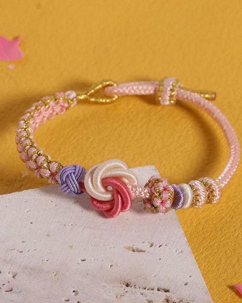 HANAMI – Armband met Knoop van Perzikbloesem