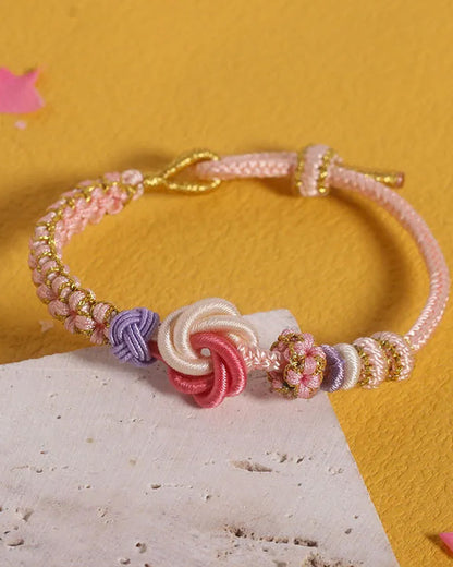 HANAMI – Armband met Knoop van Perzikbloesem