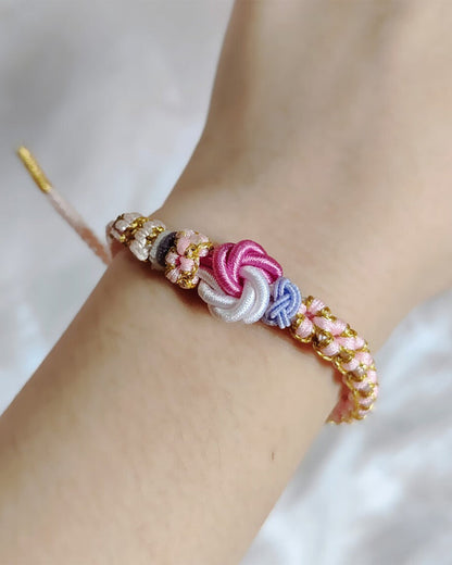 HANAMI – Armband met Knoop van Perzikbloesem