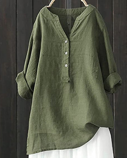 Vrouwen - Blouse met Lange Mouwen - Ademend Materiaal - Stijlvolle Mode - GABI EDGE