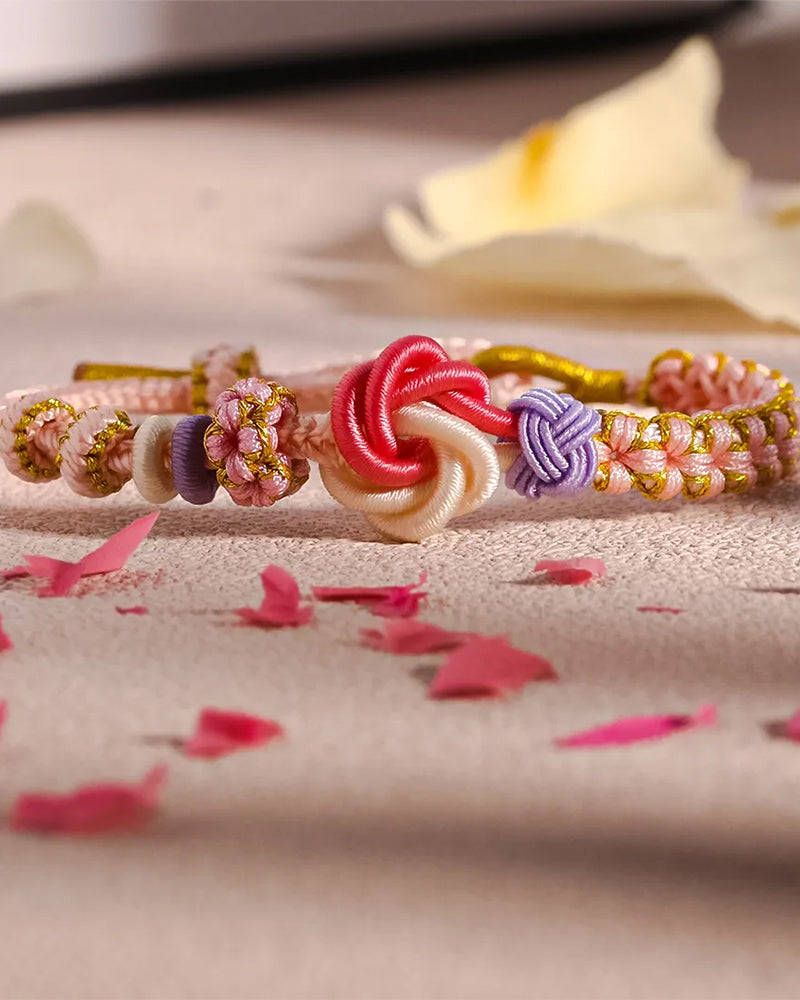 HANAMI – Armband met Knoop van Perzikbloesem