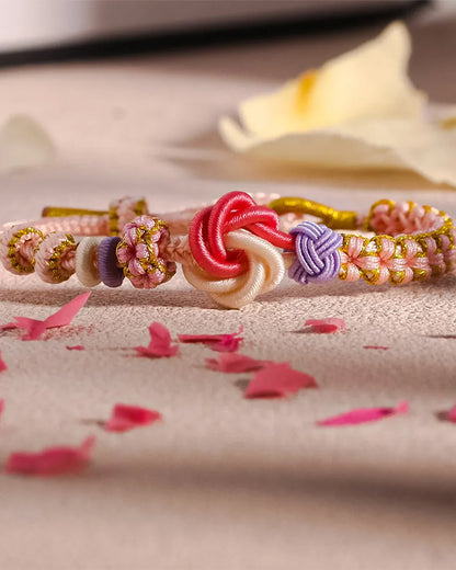 HANAMI – Armband met Knoop van Perzikbloesem
