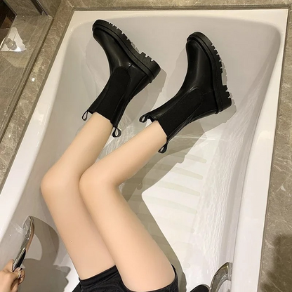 MAIA - Dames Chelsea boots met elastische zijkanten