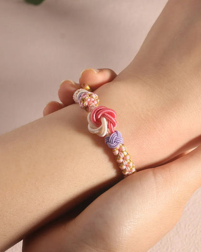 HANAMI – Armband met Knoop van Perzikbloesem