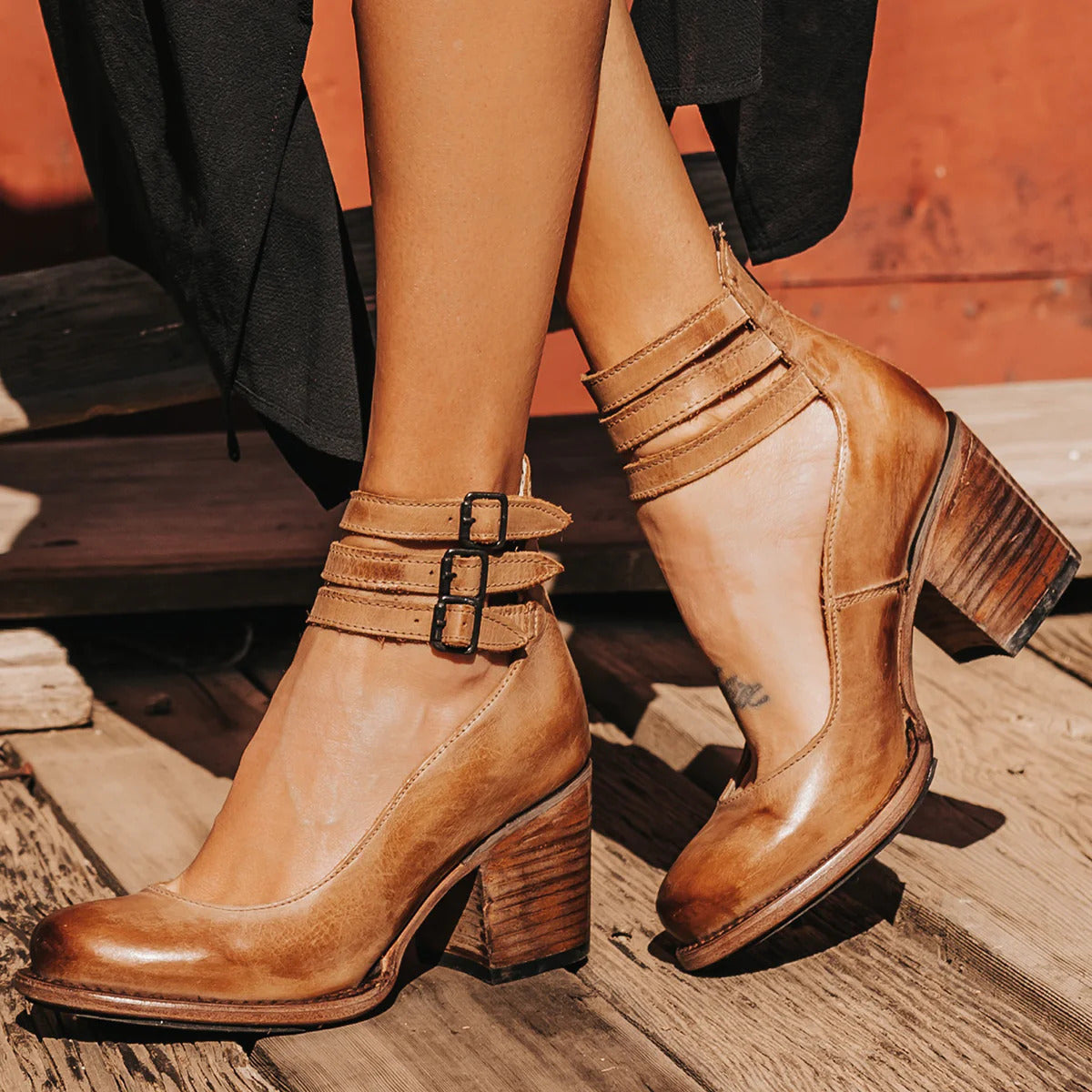 Elegante hoge dameslaarzen met ritssluiting en comfortabele blokhak – ClarévaBoots
