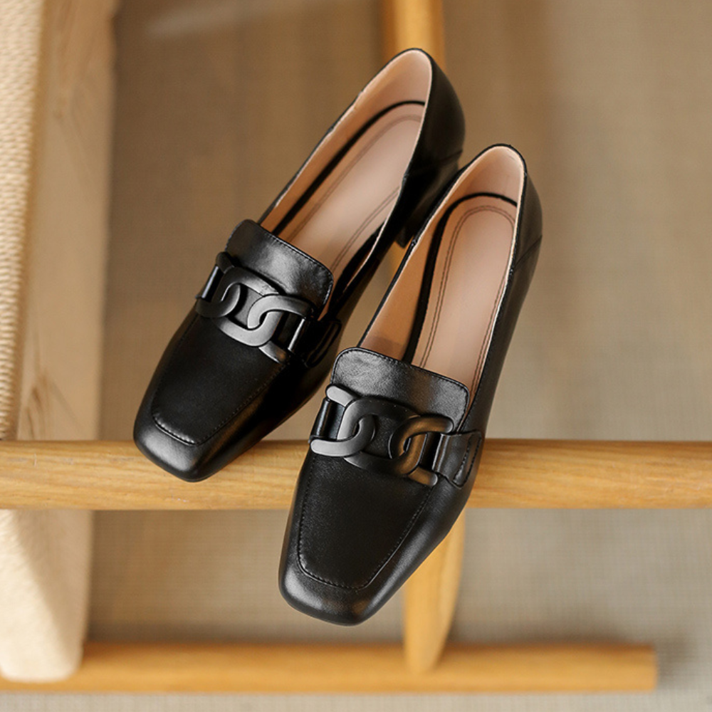 Dames - Leren Loafers - Elegant Design - Orthopedisch Comfort - Stijlvolle Dameschoen
