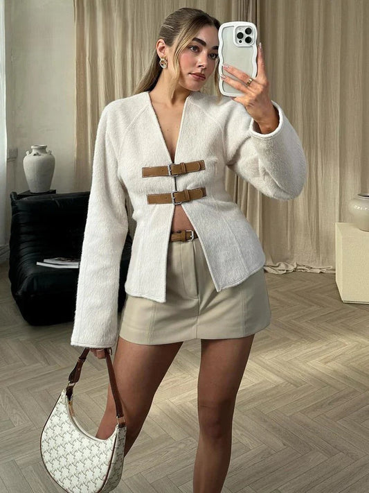 Dames - Elegante Wollen Jas - Tijdloze Stijl - Modebewuste Garderobe - RENELYN JAS