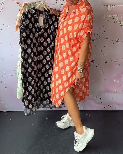 Dames - Zomerjurk - Luchtige Pasvorm - Elegante Stijl - MODERNE ZOMER