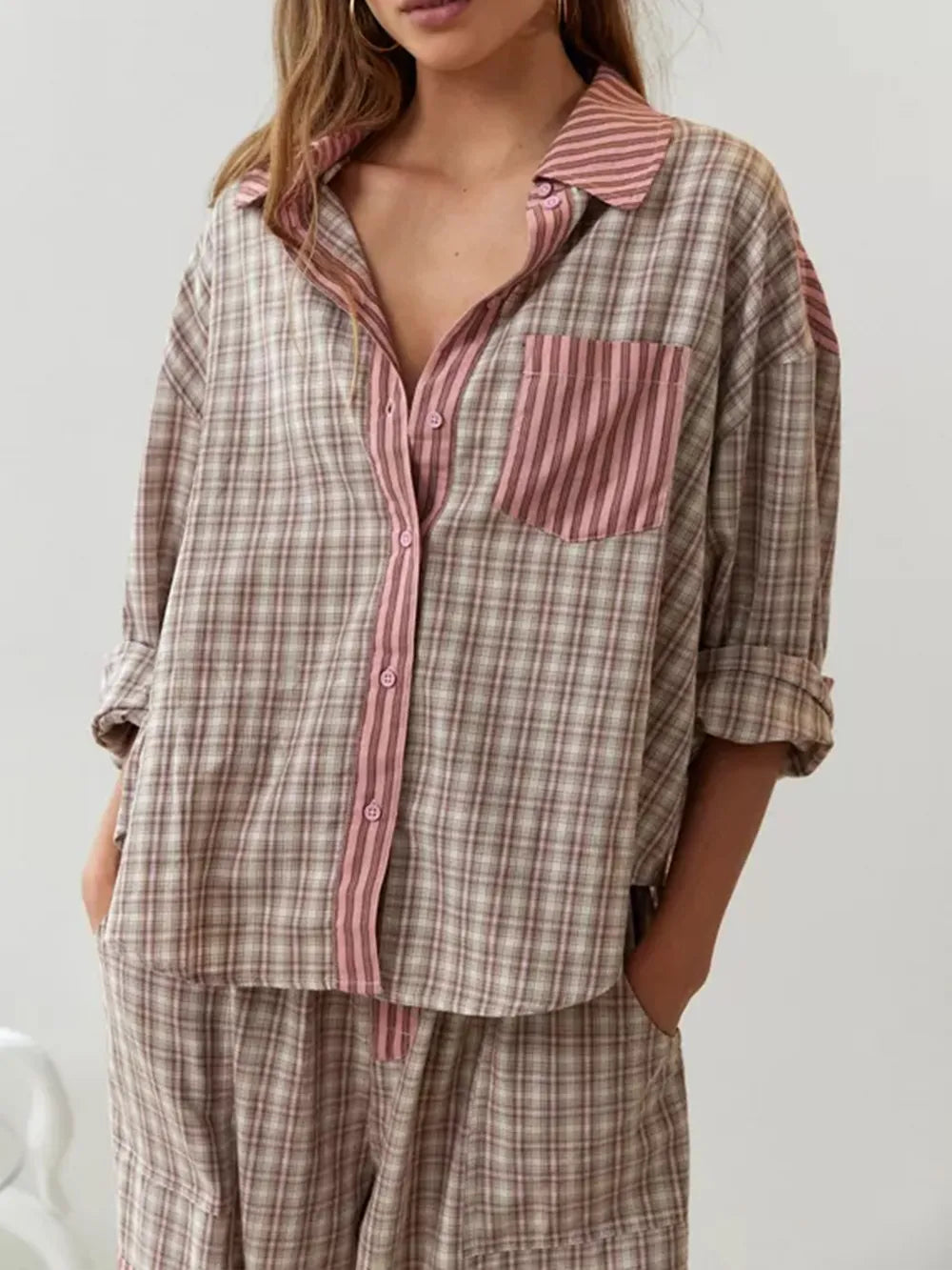 Pyjama Set - Dames - Katoen Zacht - Dames Pyjama - Nacht